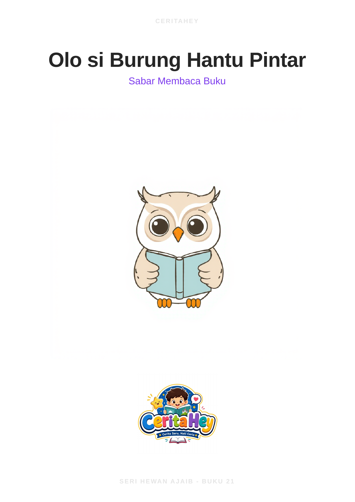 Olo Si Burung Hantu Pintar